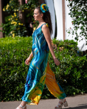 Aqua 1 - Overall auf Seide / Gemäldedruck - limitiert